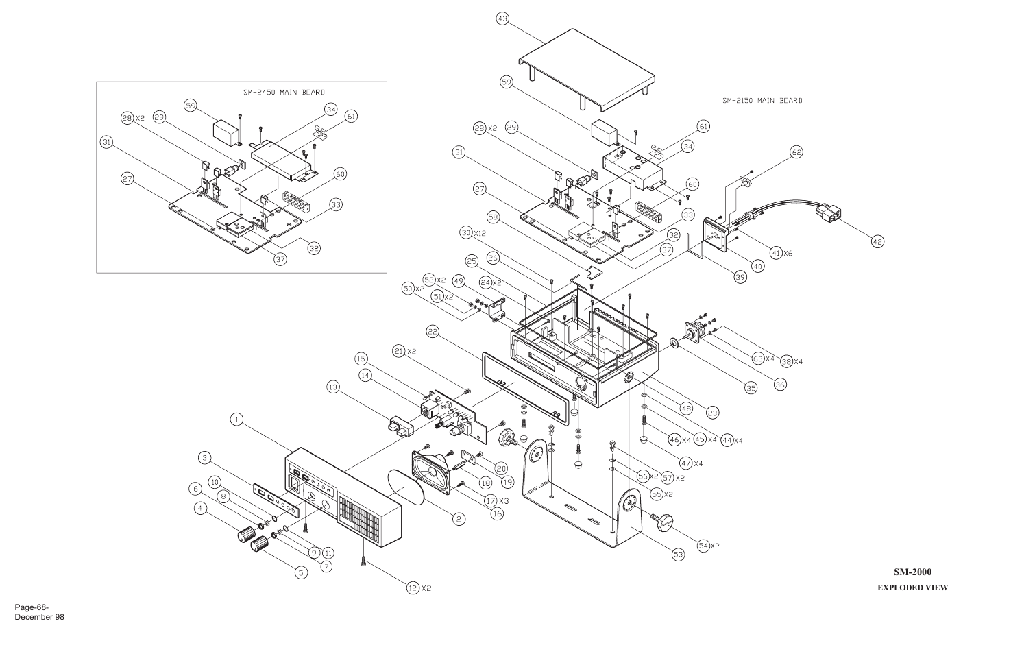 Maxon Telecom FM Mobile radio SM-2000 User Manual | Page 72 / 74