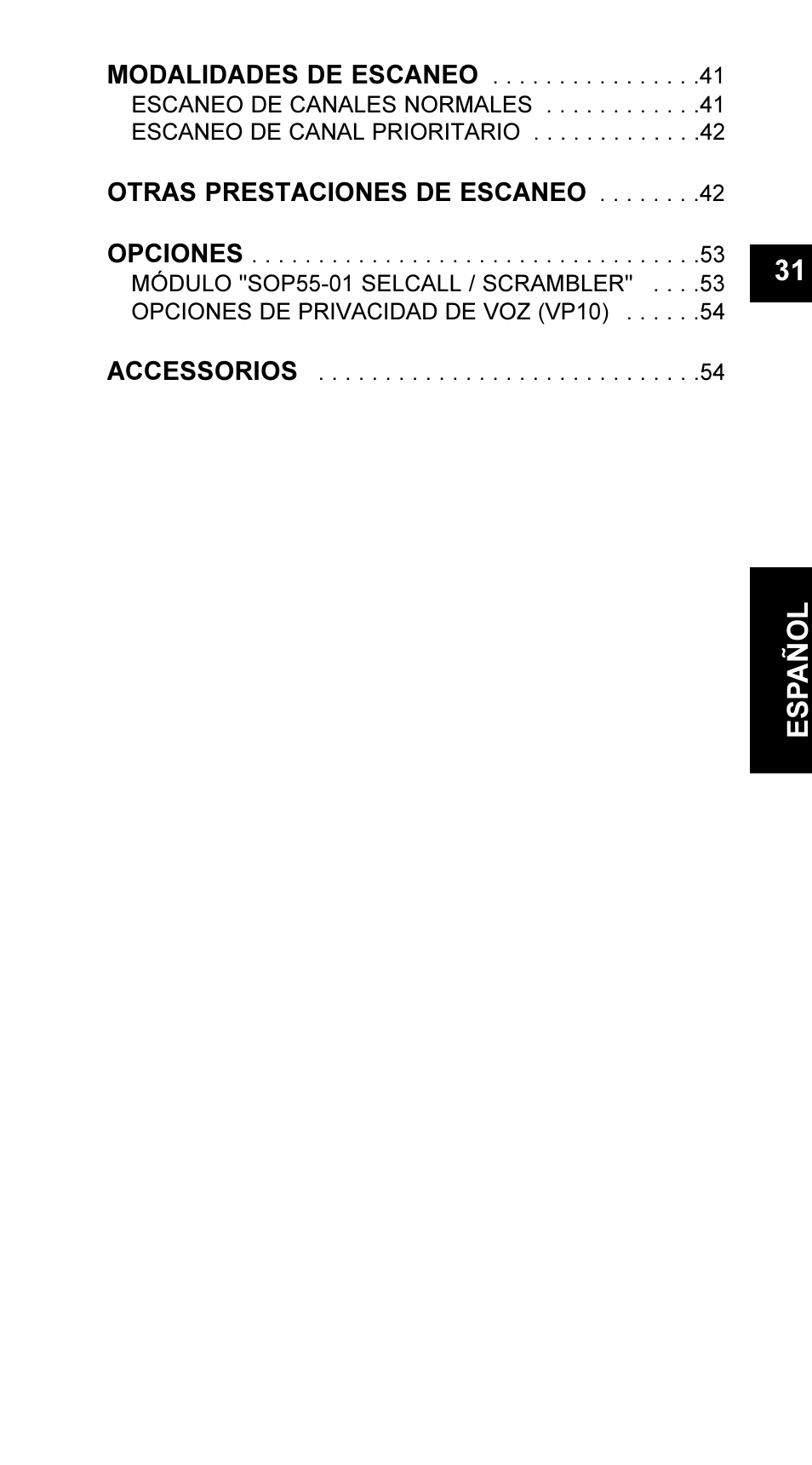 31 e s pañol | Maxon Telecom UM-SL55 User Manual | Page 33 / 79