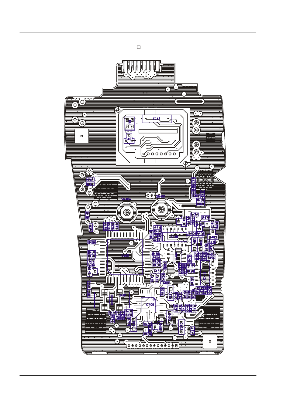 Figure 9-2 - digital board layout bottom side -4 | Maxon Telecom SP210 User Manual | Page 76 / 95