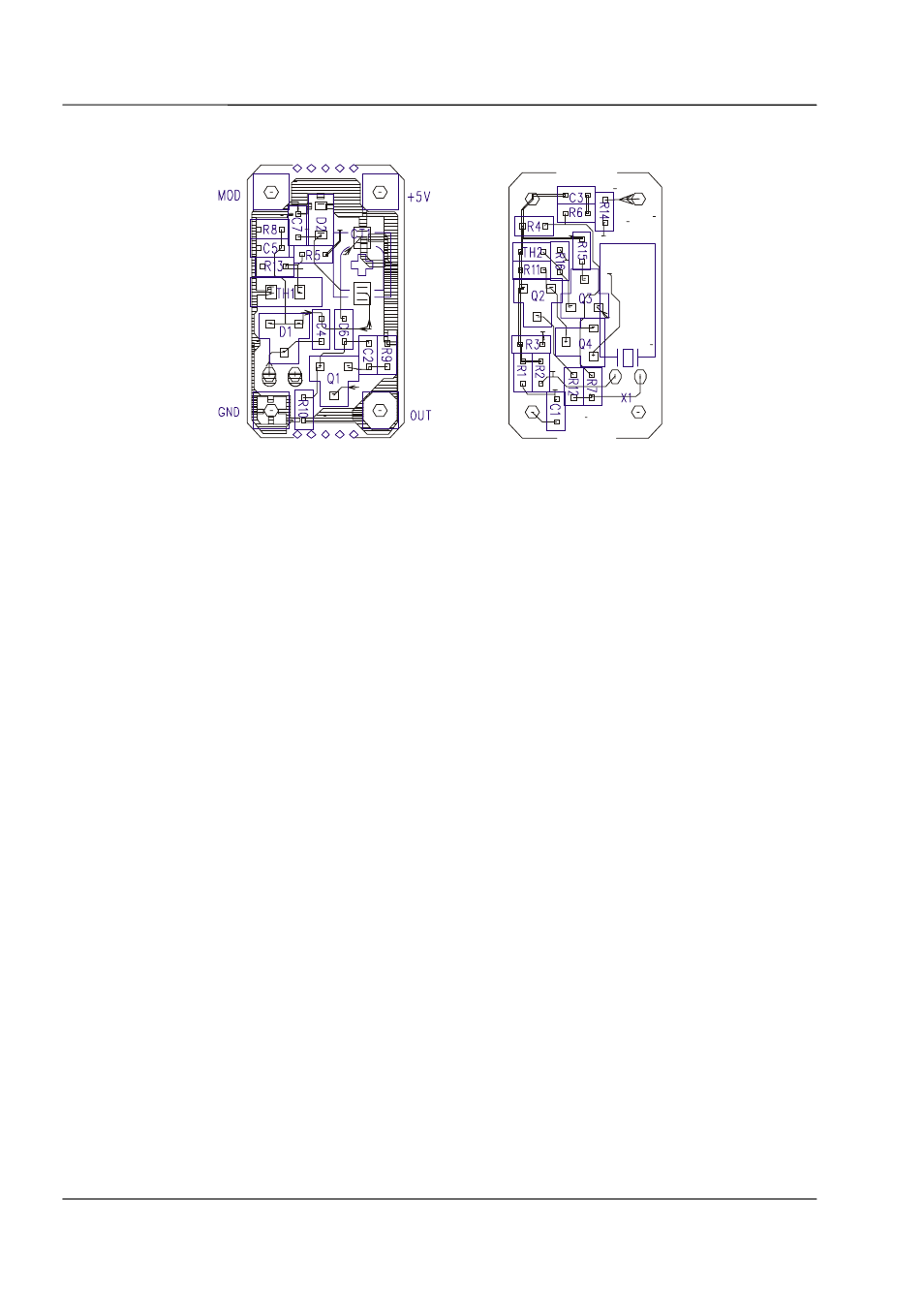 Figure 9-7 – tcxo board layout -8 | Maxon Telecom SP210 User Manual | Page 80 / 95
