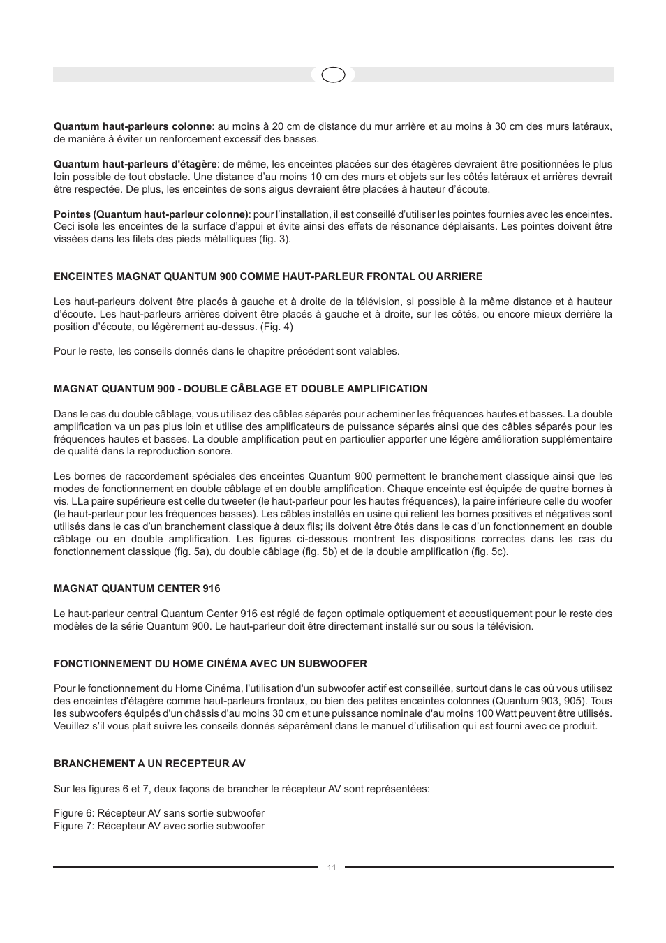 Magnat Audio Quantum Center 916 User Manual | Page 11 / 47