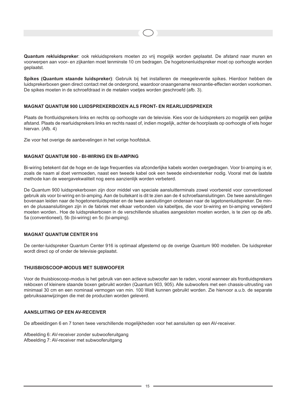 Magnat Audio Quantum Center 916 User Manual | Page 15 / 47