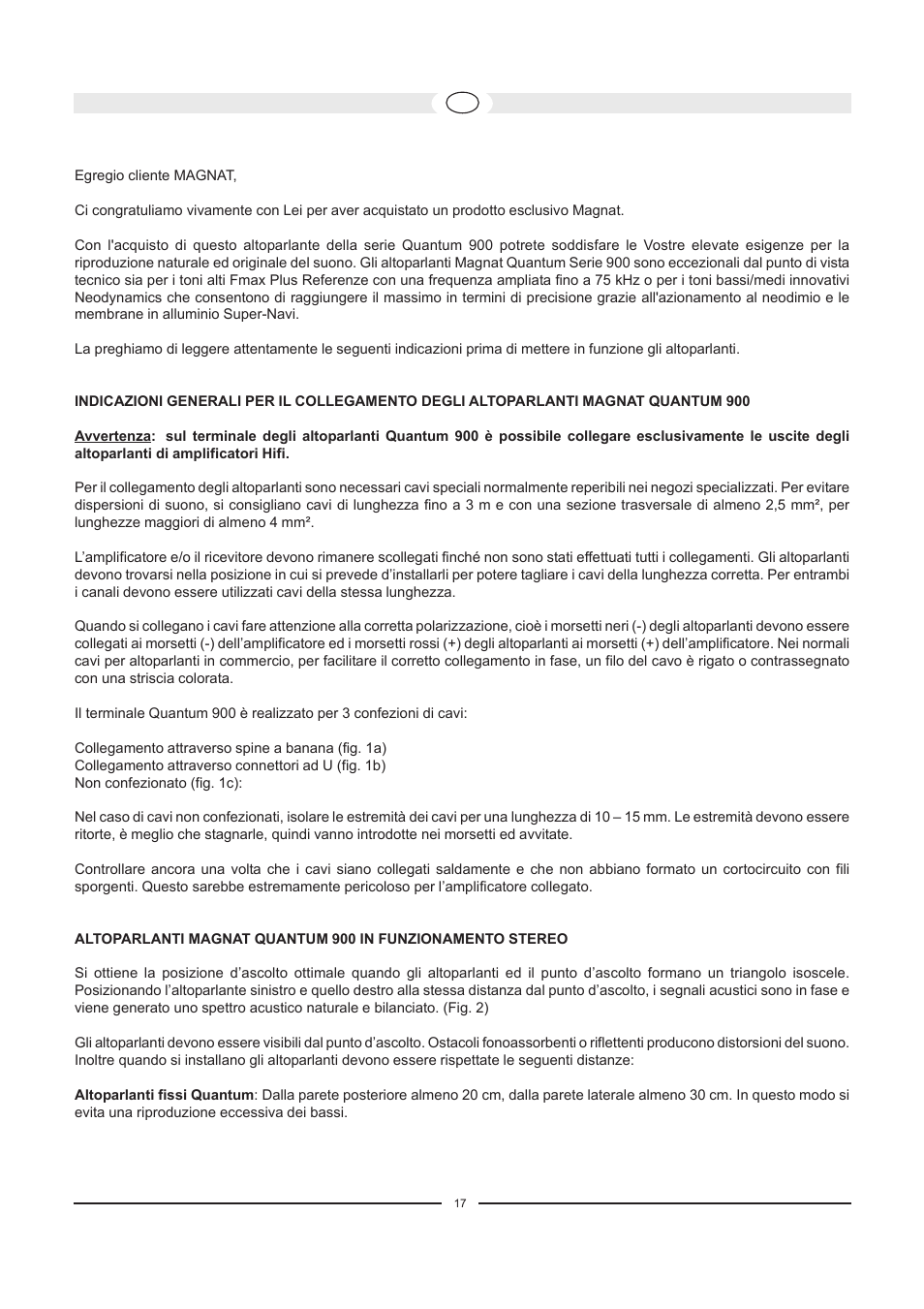 Magnat Audio Quantum Center 916 User Manual | Page 17 / 47