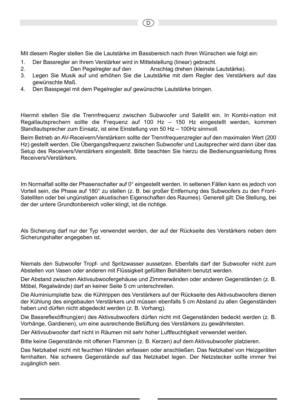 Magnat Audio Quantum 630A User Manual | Page 5 / 32
