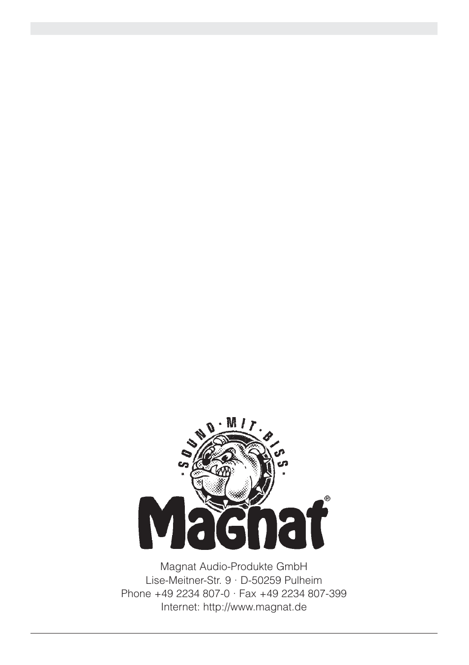 Magnat Audio Xcess 213 User Manual | Page 43 / 43