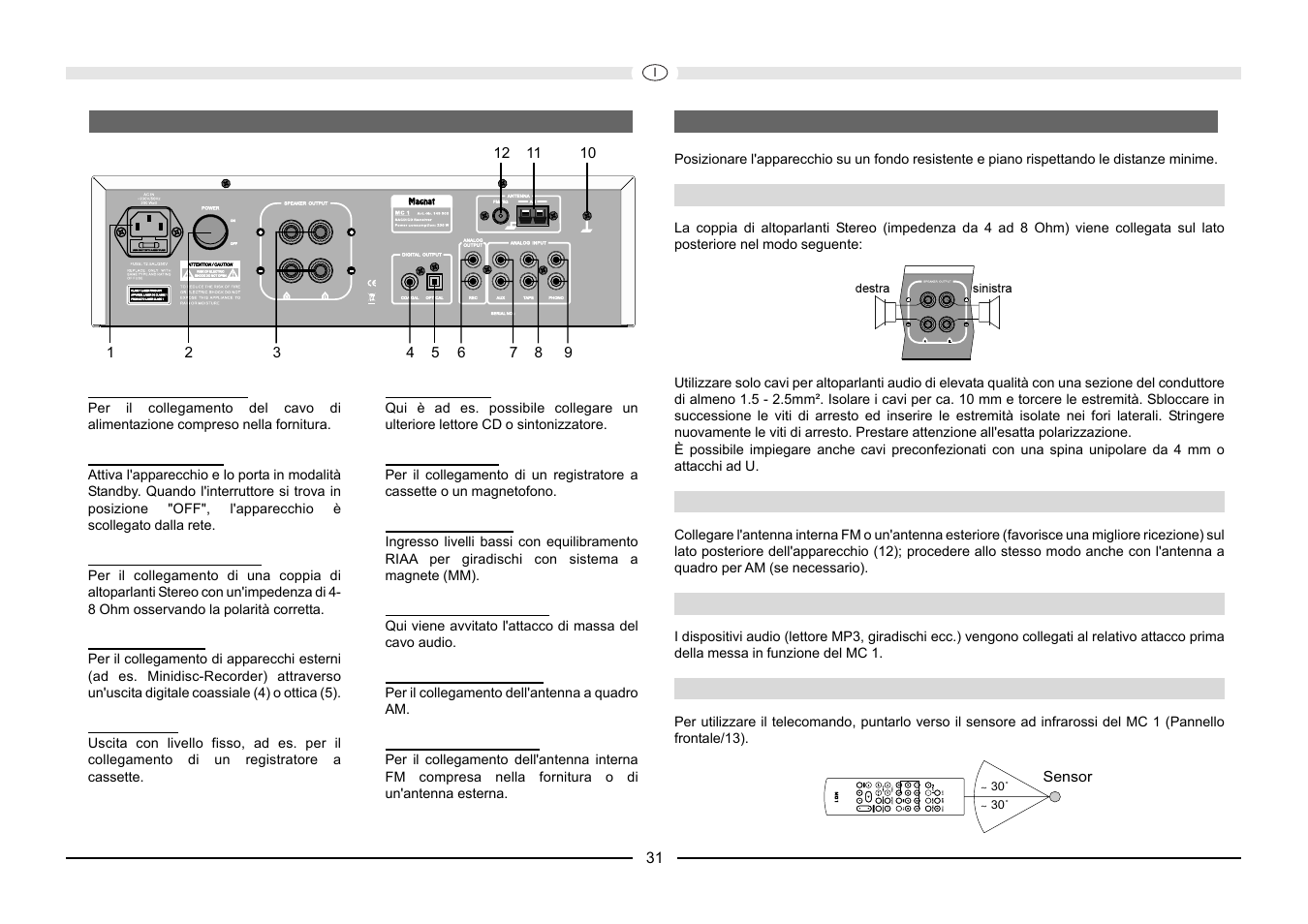 Magnat Audio MC 1 User Manual | Page 31 / 52