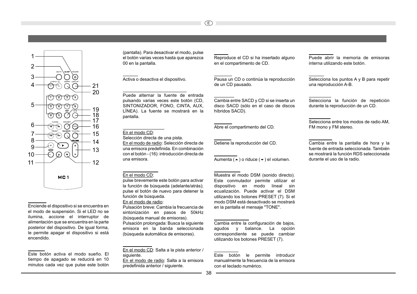 Magnat Audio MC 1 User Manual | Page 38 / 52