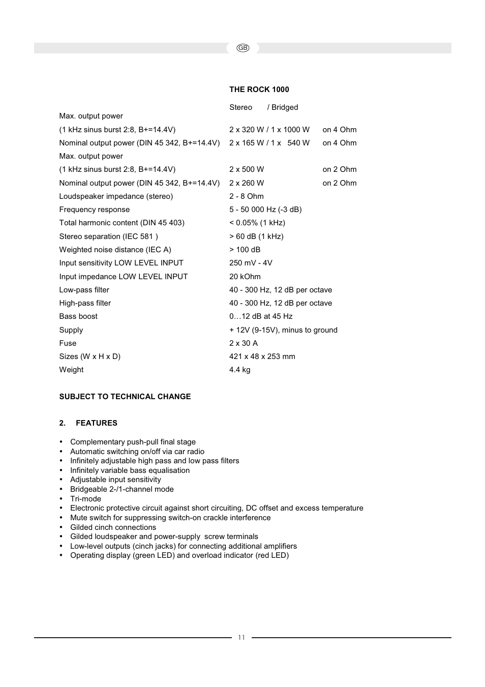Magnat Audio 400 / 1000 User Manual | Page 11 / 72