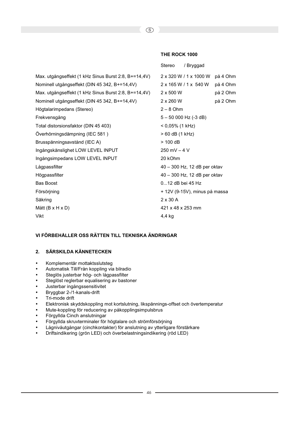 Magnat Audio 400 / 1000 User Manual | Page 46 / 72