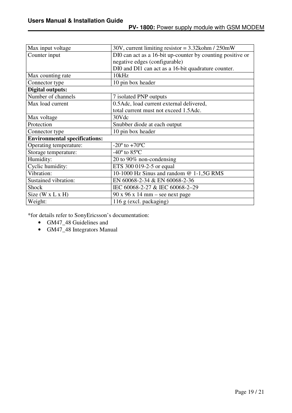 Micro Technic Micronix 1800 Series User Manual | Page 19 / 21