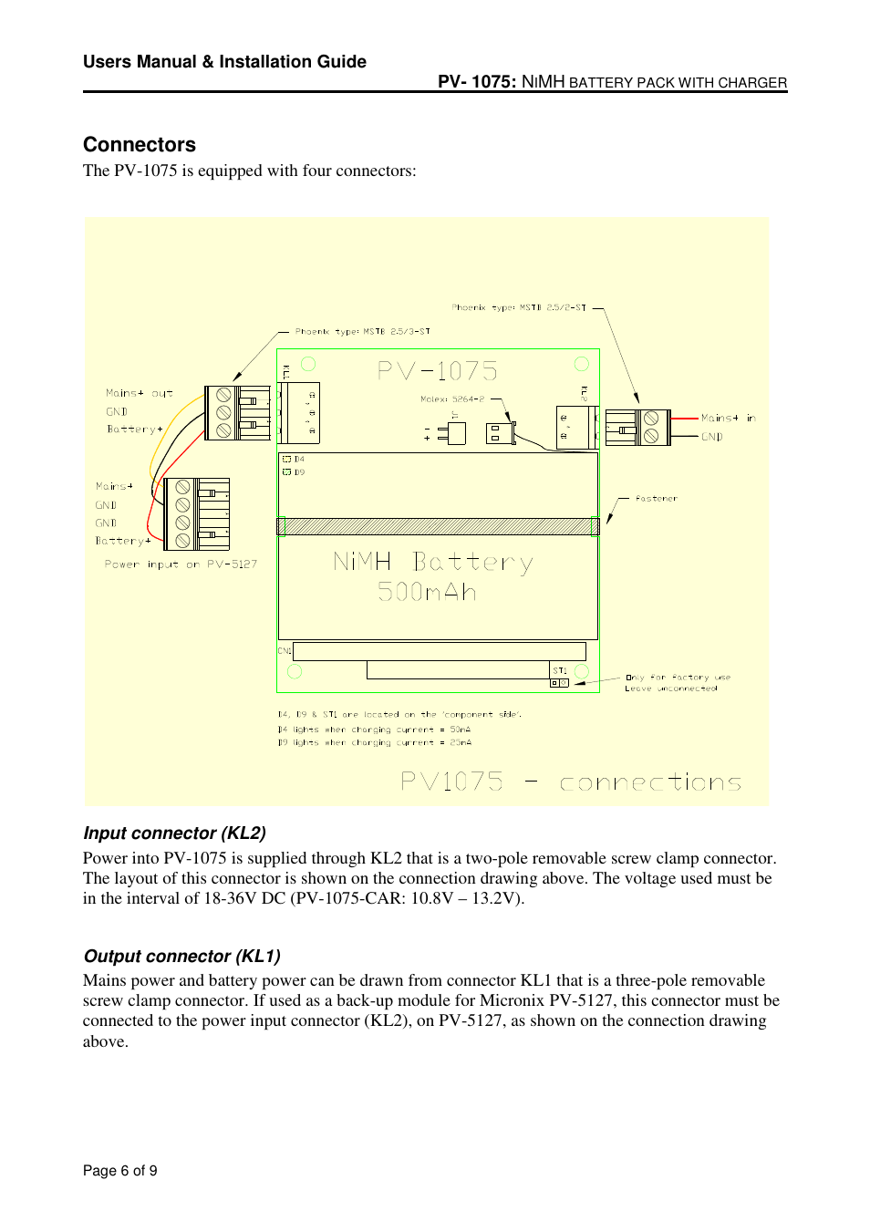 Micro Technic Micronix PC/104 PV-1075-CAR User Manual | Page 6 / 9