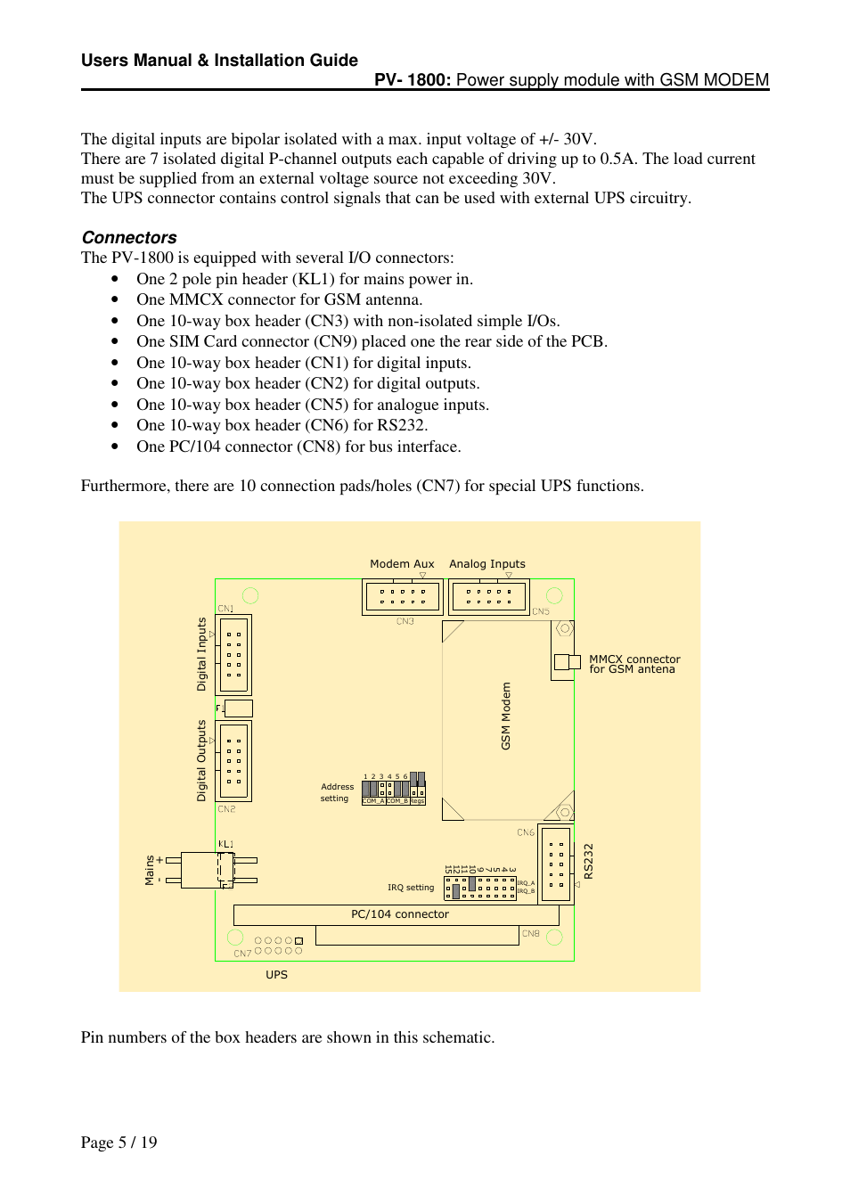 Micro Technic PV-1800 User Manual | Page 5 / 19