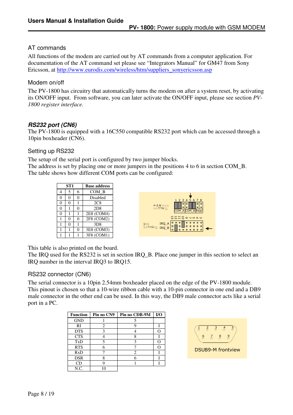 Micro Technic PV-1800 User Manual | Page 8 / 19