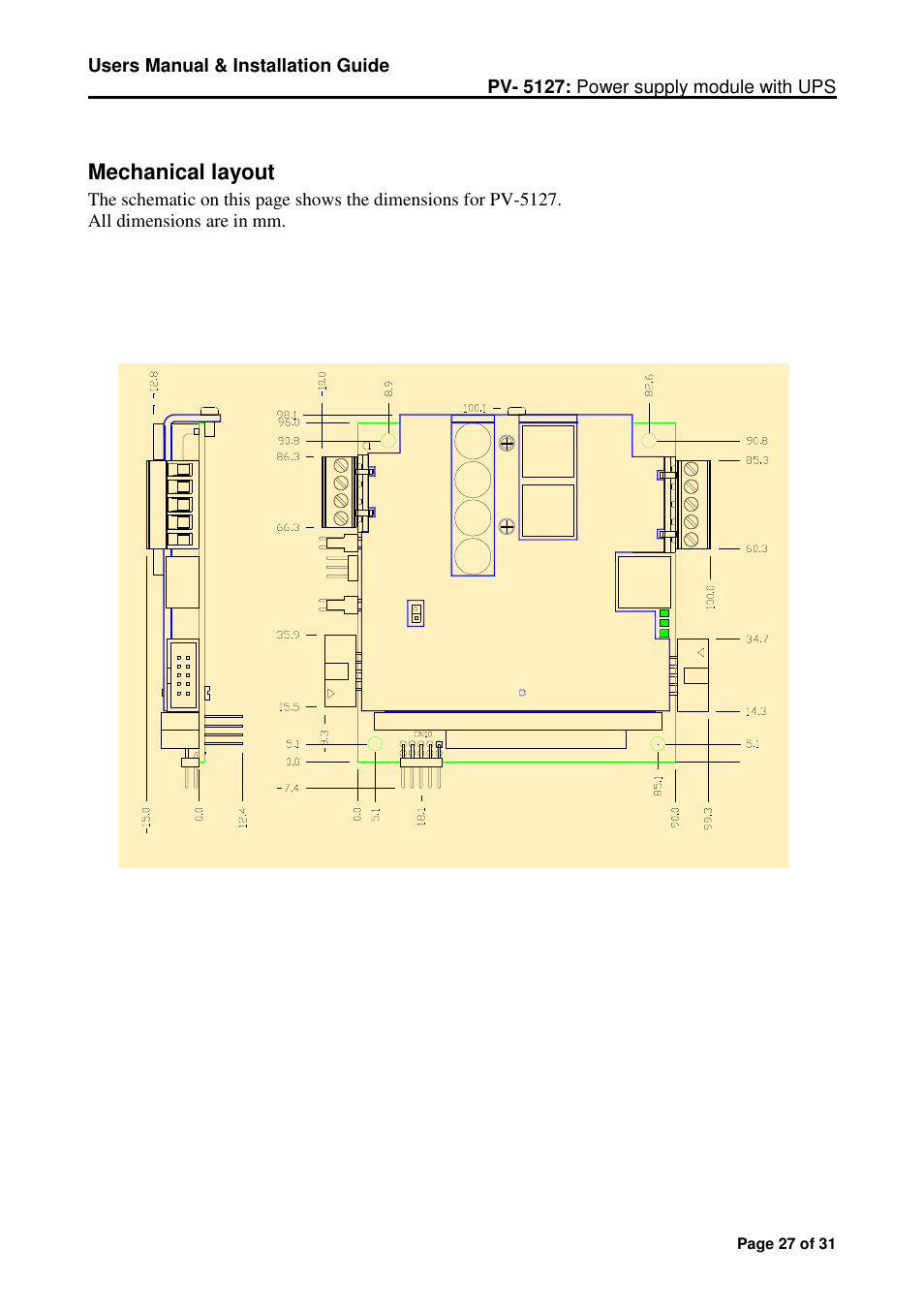 Micro Technic Micronix PV-5127 User Manual | Page 27 / 31