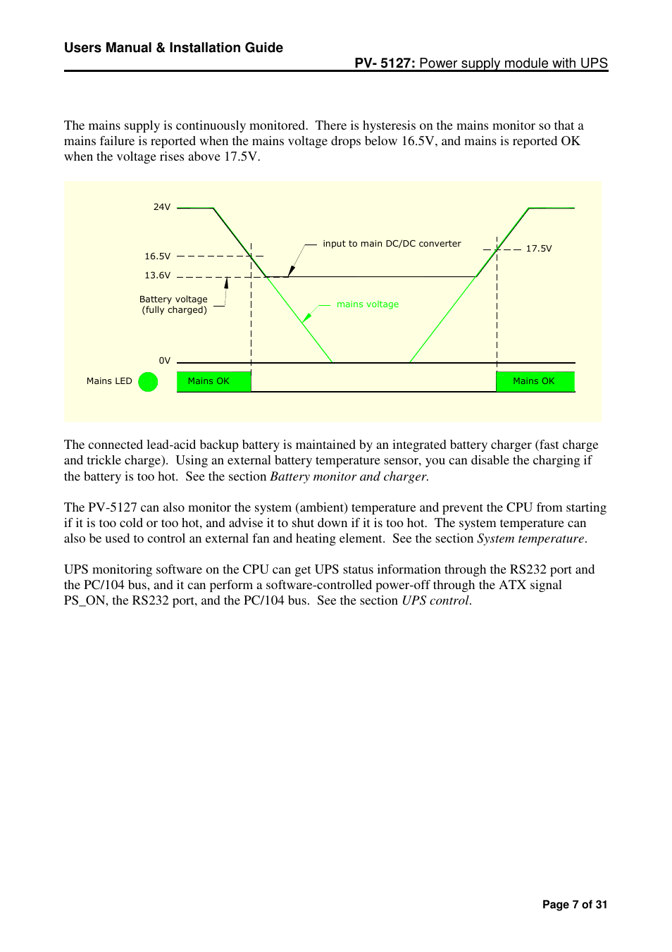 Micro Technic Micronix PV-5127 User Manual | Page 7 / 31