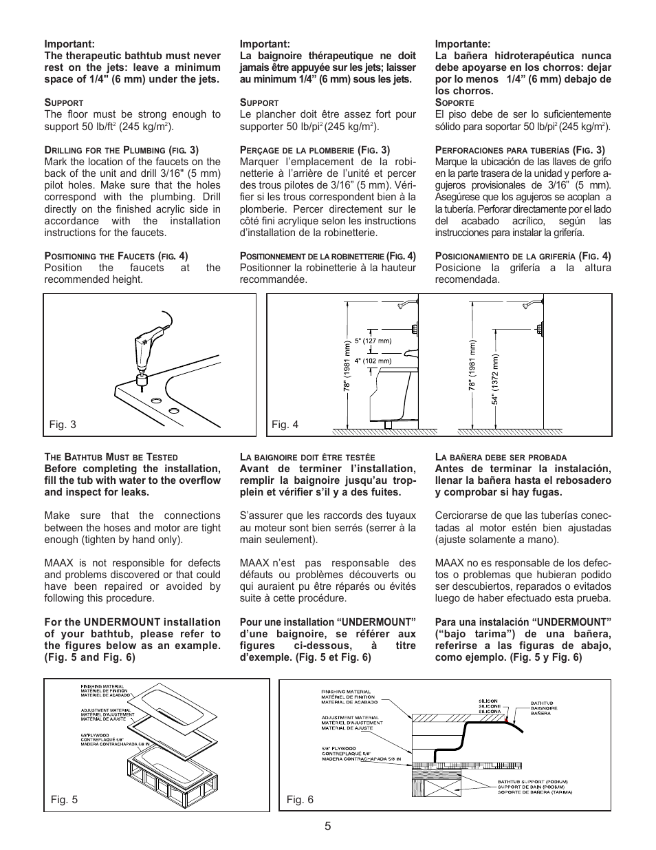 MAAX 10011916 User Manual | Page 7 / 28