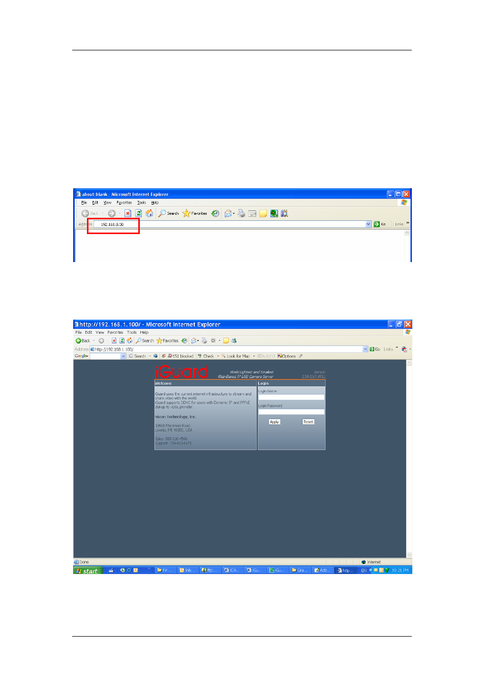 Chapter 5: iguard web manager, 1 introduction, 2 iguard web manager interface | Micon IP-220E User Manual | Page 34 / 87