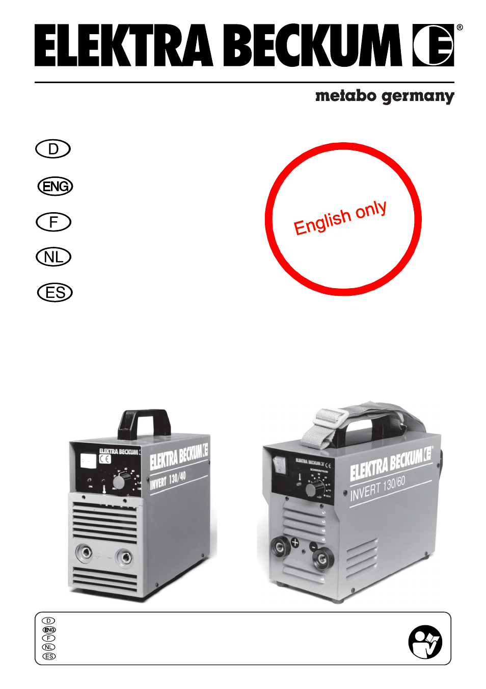 Metabo Invert 130/60 User Manual | 13 pages
