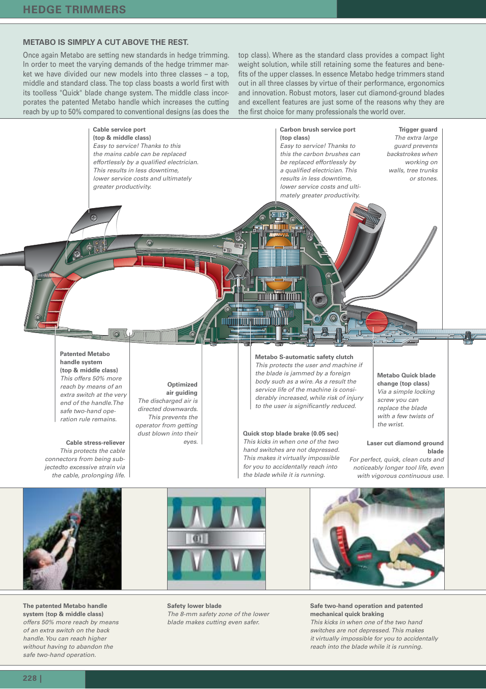 Hedge trimmers | Metabo HS-8545 User Manual | Page 3 / 7