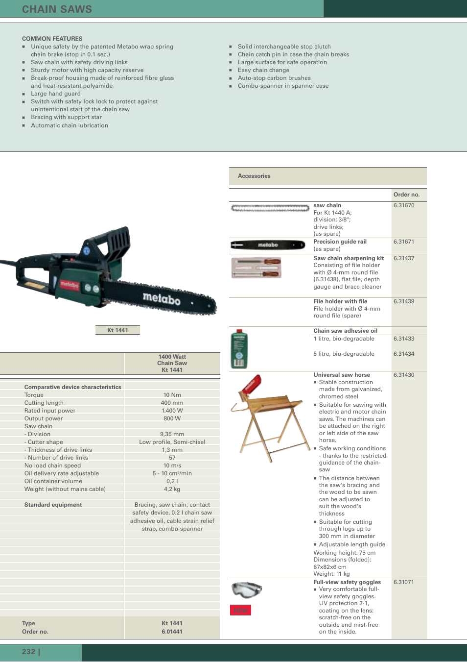 Chain saws | Metabo HS-8545 User Manual | Page 7 / 7