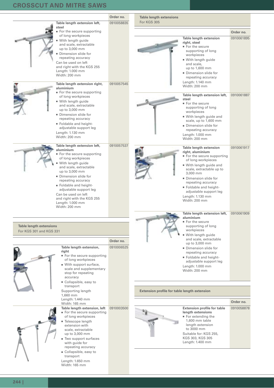 Crosscut and mitre saws | Metabo BW 600 User Manual | Page 12 / 14