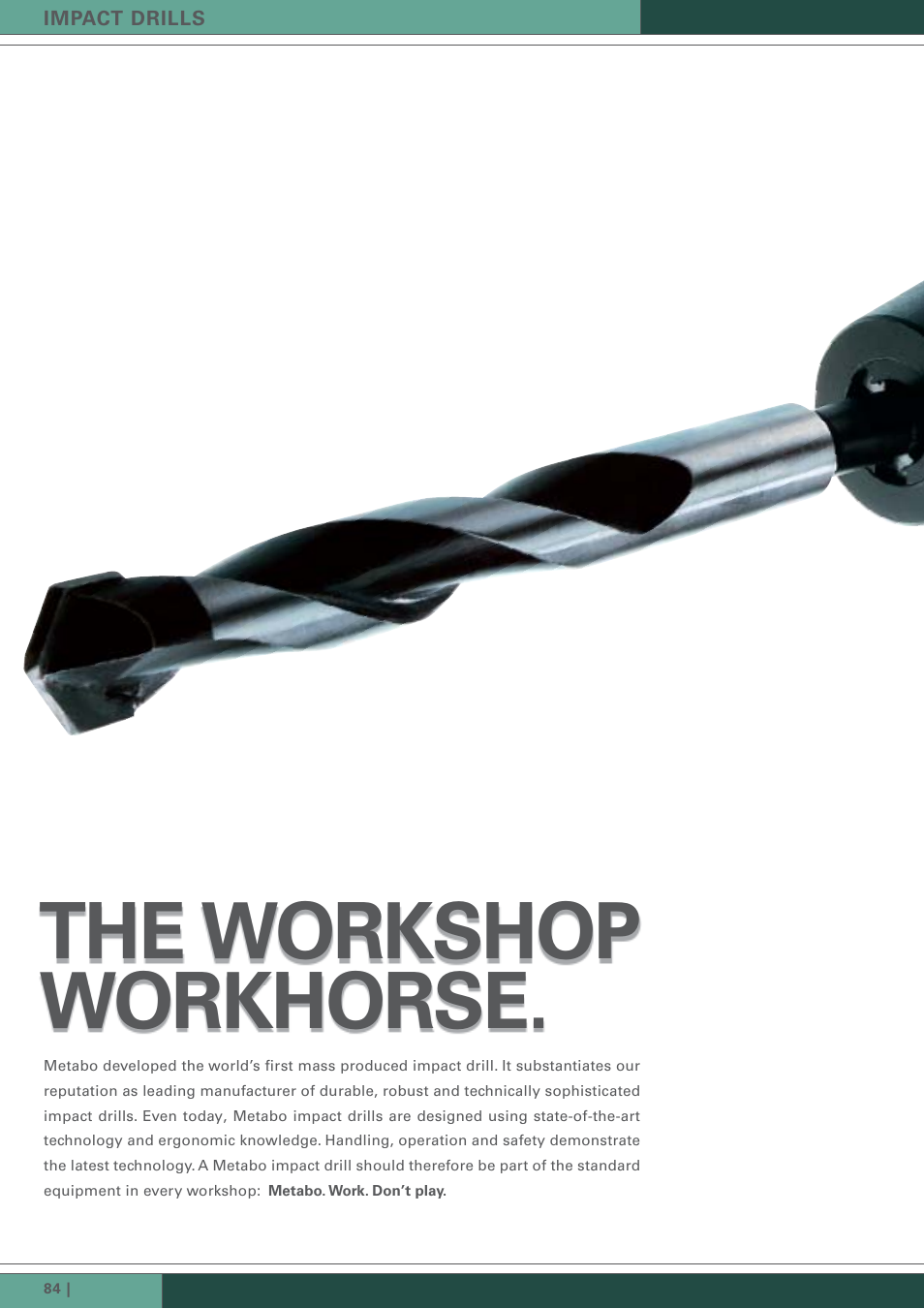 Metabo Impact Drill User Manual | 8 pages