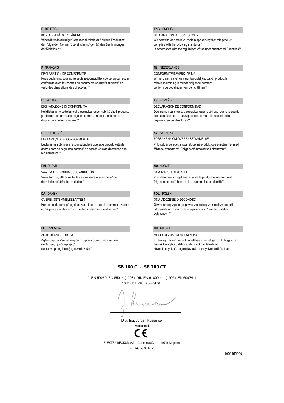 Metabo Welding Transformers and Rectifiers SB 160 C User Manual | Page 2 / 14