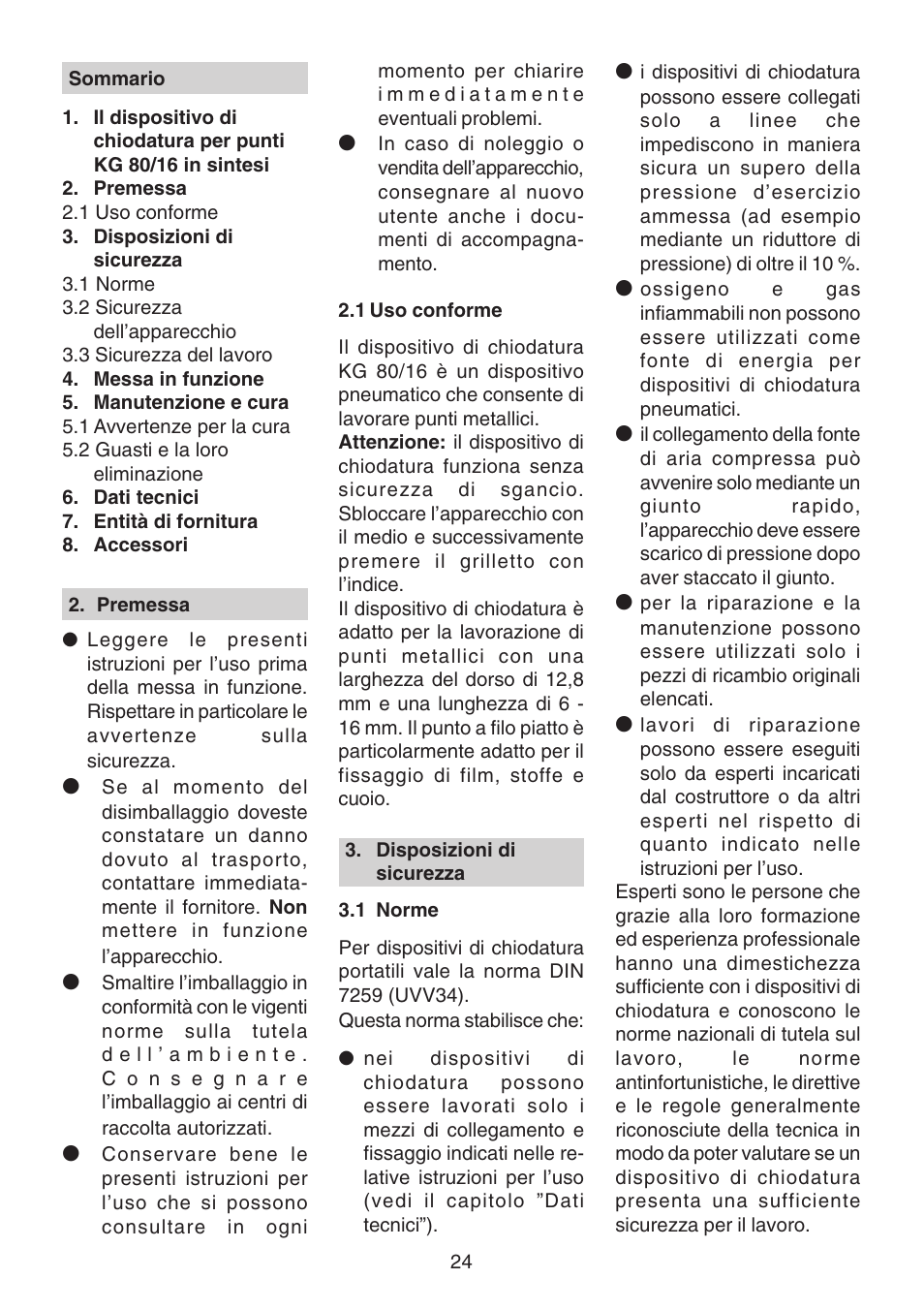 Metabo KG 80 User Manual | Page 24 / 44