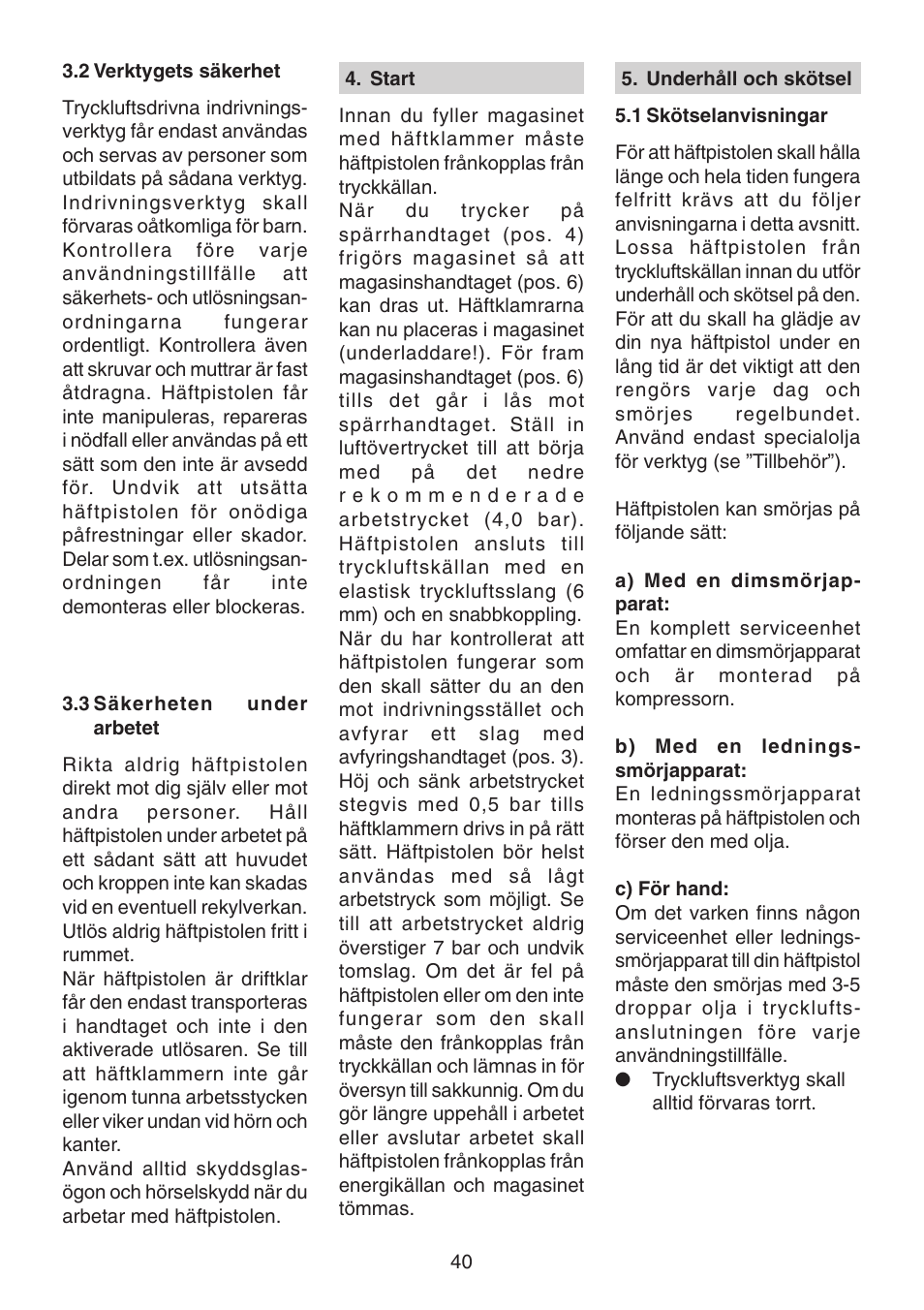 Metabo KG 80 User Manual | Page 40 / 44