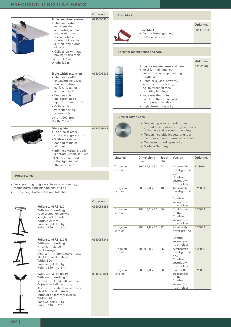 Precision circular saws | Metabo KGT 501 User Manual | Page 16 / 16