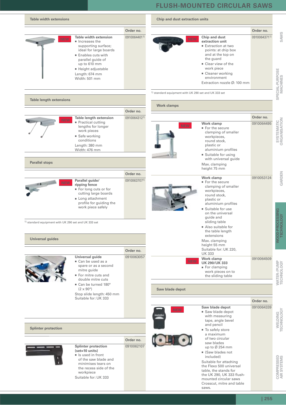 Flush-mounted circular saws | Metabo KGT 501 User Manual | Page 9 / 16