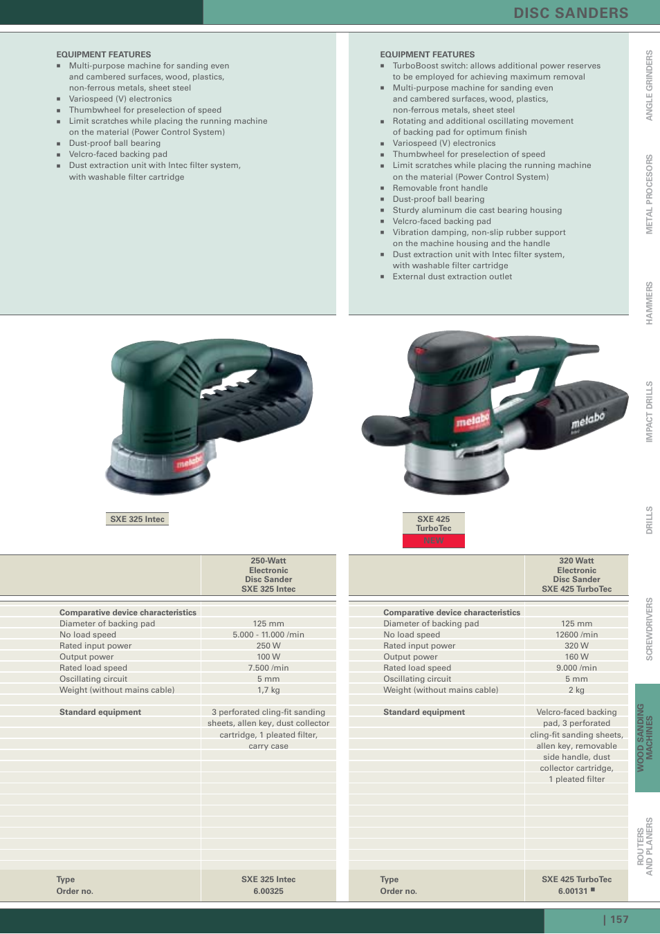Disc sanders | Metabo Wood Sanding Machine User Manual | Page 8 / 26