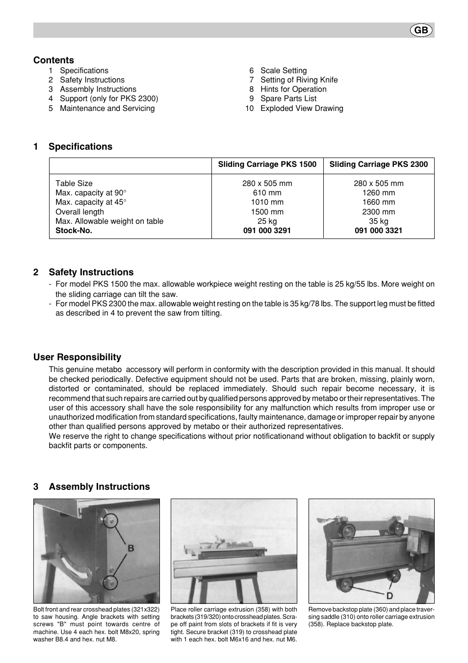 Metabo PK 250 User Manual | Page 7 / 32