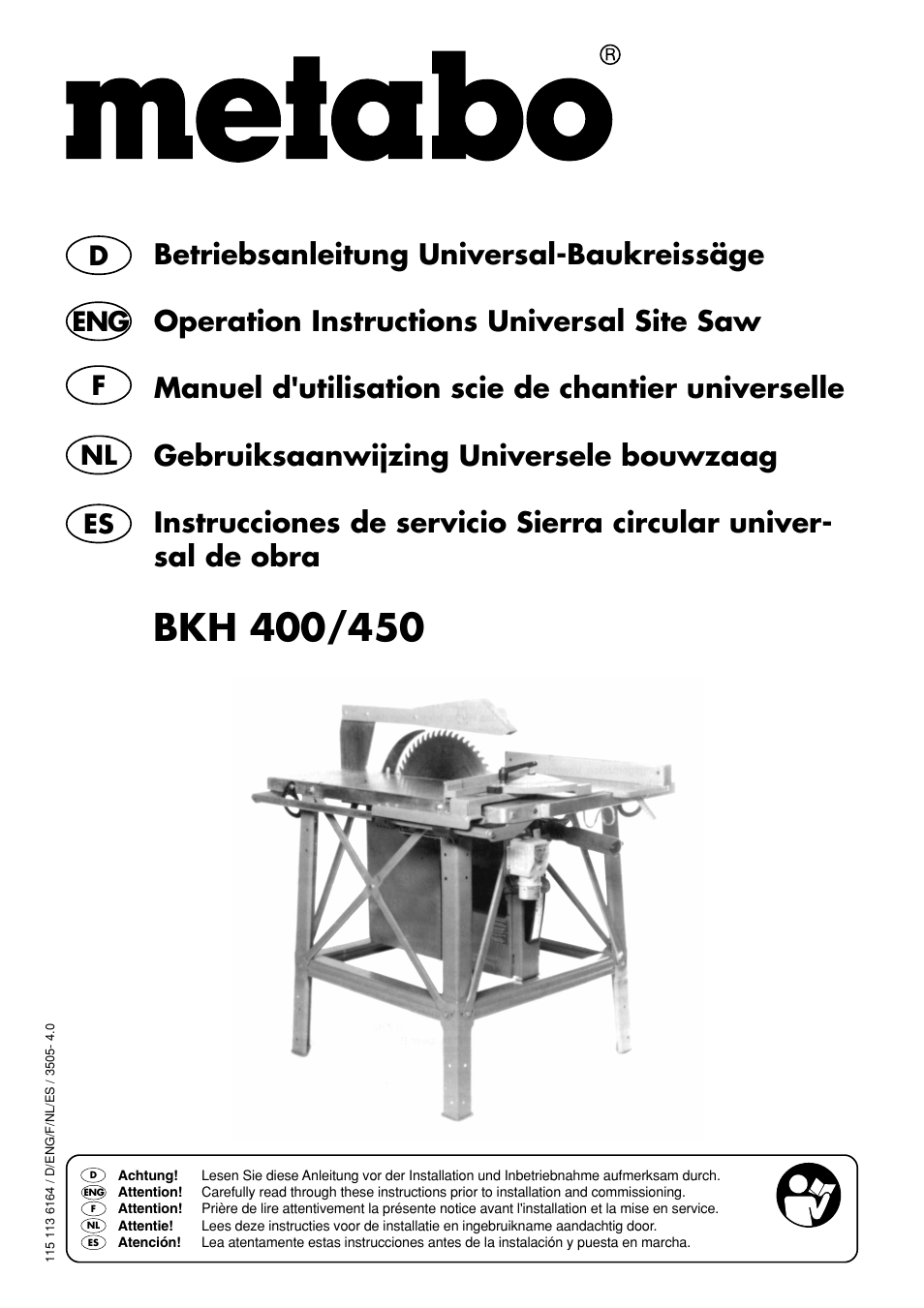 Metabo BKH 400 User Manual | 56 pages