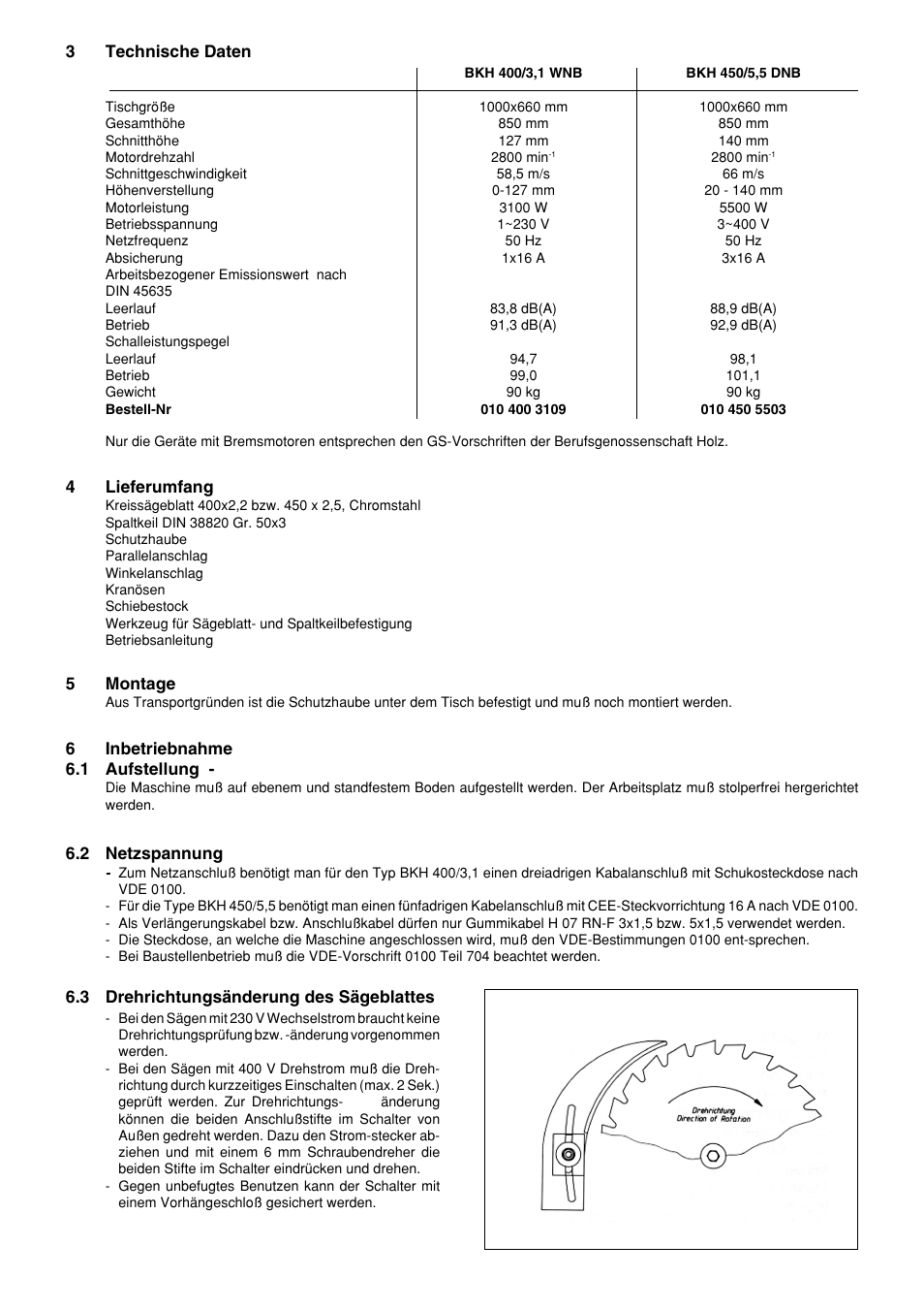 Metabo BKH 400 User Manual | Page 3 / 56