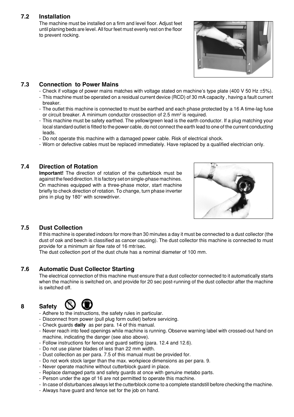 Metabo HC 410 User Manual | Page 18 / 52