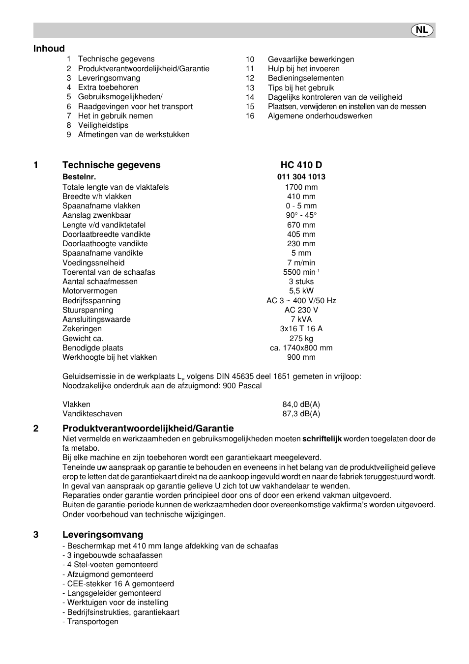 Metabo HC 410 User Manual | Page 40 / 52