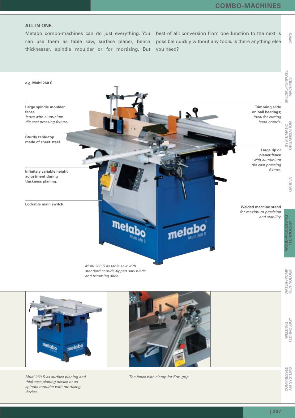 Combo-machines | Metabo HC 300 User Manual | Page 10 / 21