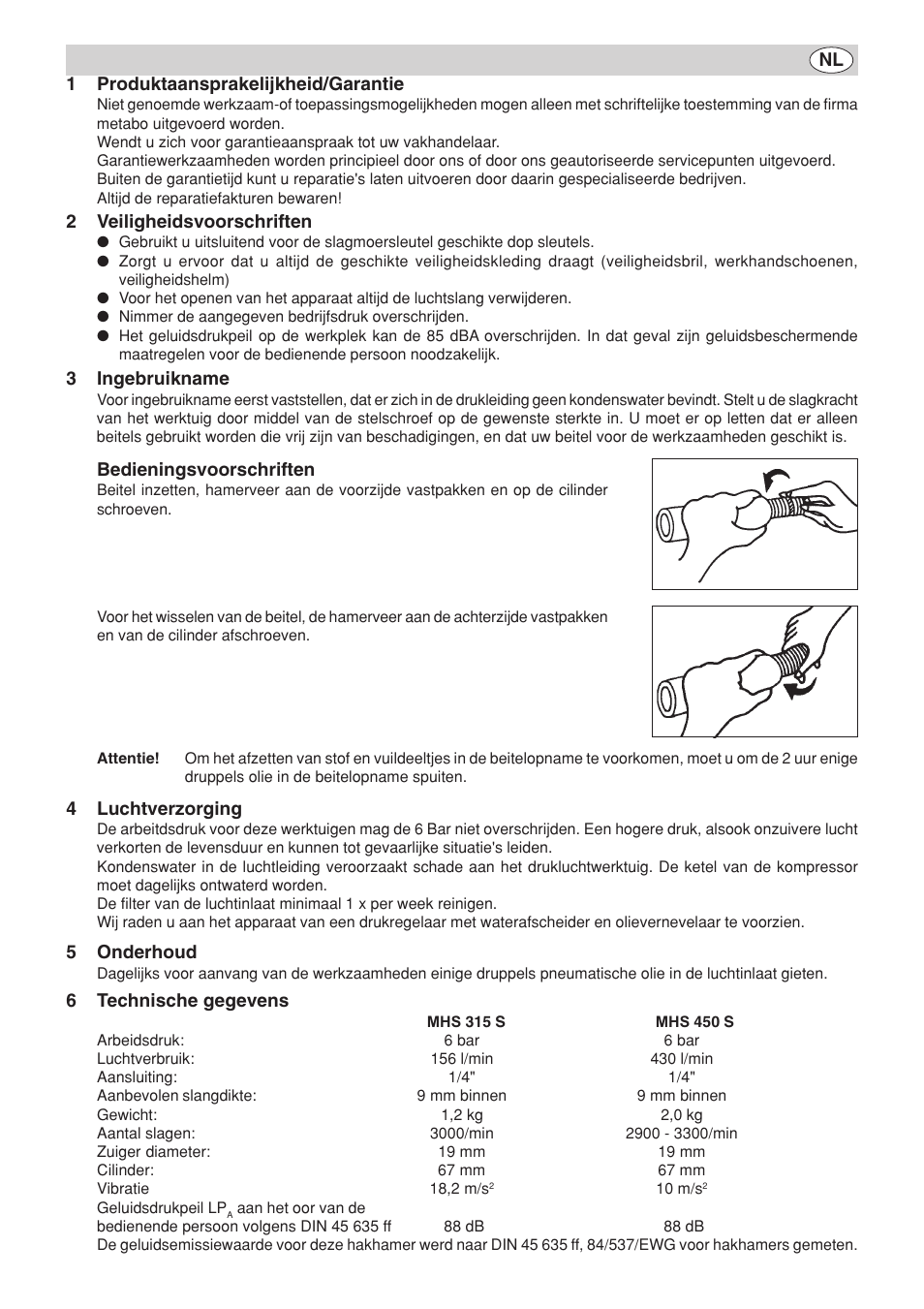Metabo MHS 450 S User Manual | Page 5 / 8
