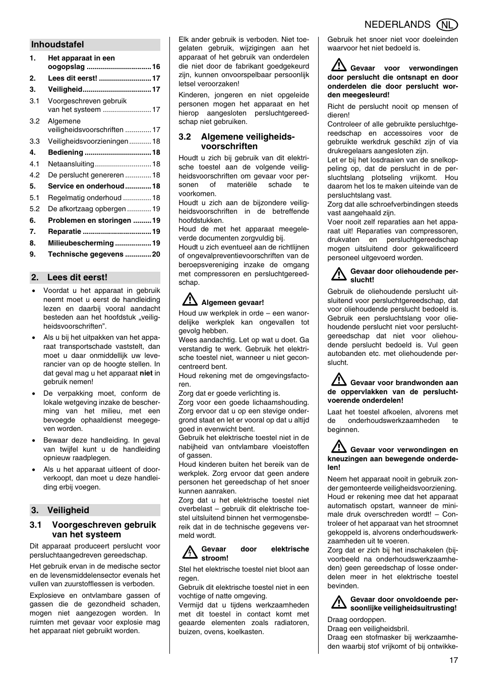 Metabo Power 260 User Manual | Page 17 / 44