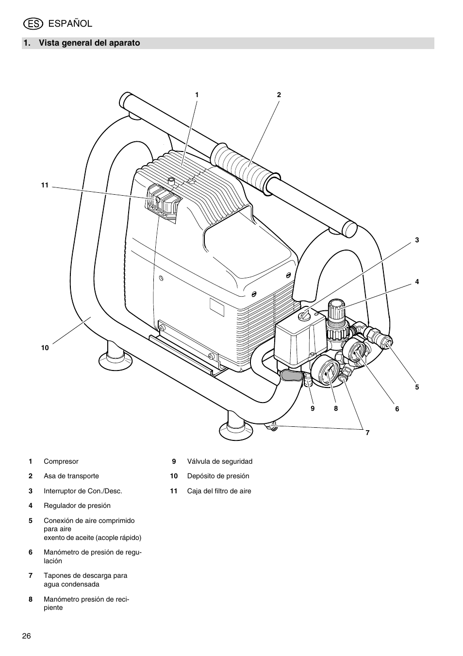 Español | Metabo Power 260 User Manual | Page 26 / 44