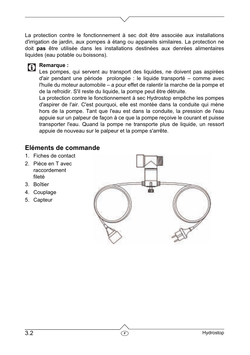 Eléments de commande | Metabo Dry-running Sensor Hydrostop User Manual | Page 14 / 56