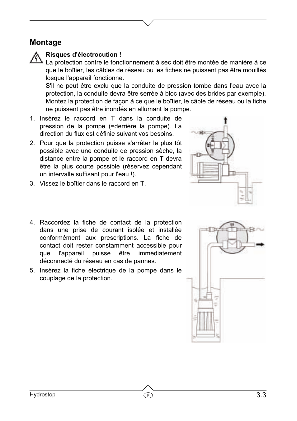 Montage | Metabo Dry-running Sensor Hydrostop User Manual | Page 15 / 56
