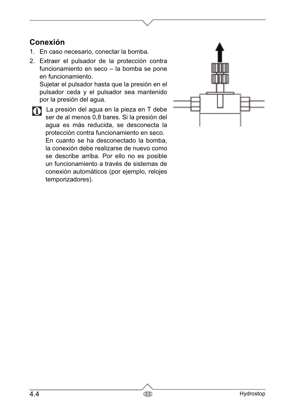 Conexión | Metabo Dry-running Sensor Hydrostop User Manual | Page 21 / 56