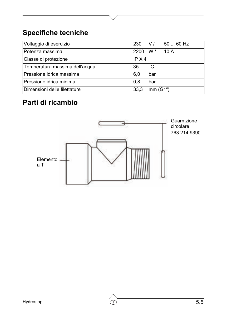 Specifiche tecniche parti di ricambio | Metabo Dry-running Sensor Hydrostop User Manual | Page 27 / 56