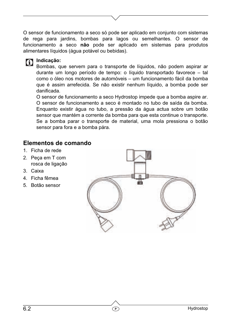 Elementos de comando | Metabo Dry-running Sensor Hydrostop User Manual | Page 29 / 56