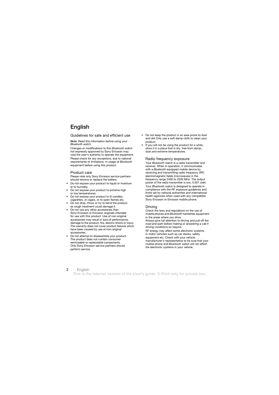 English | Mobile Authority MBW-100 User Manual | Page 3 / 98