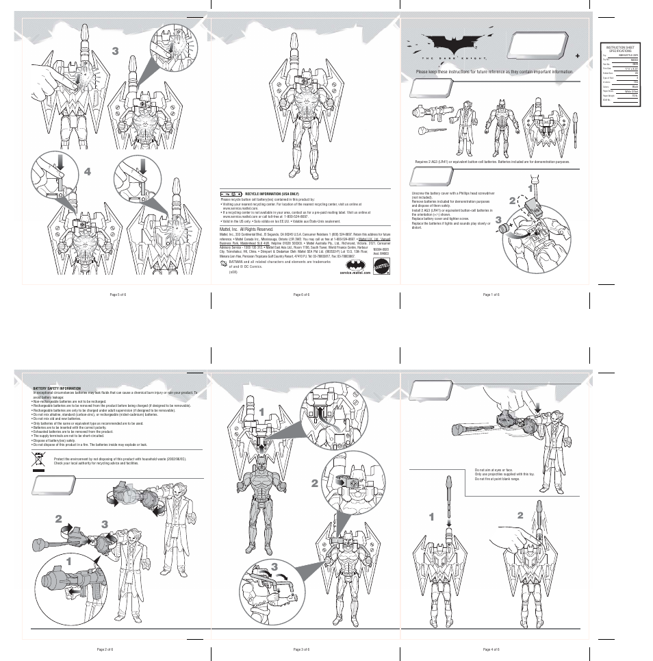 4instructions | Mattel N9303-0920 User Manual | Page 2 / 2