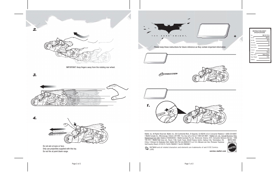 Instructions, Contents to play | Mattel M5071-0920 User Manual | Page 4 / 4