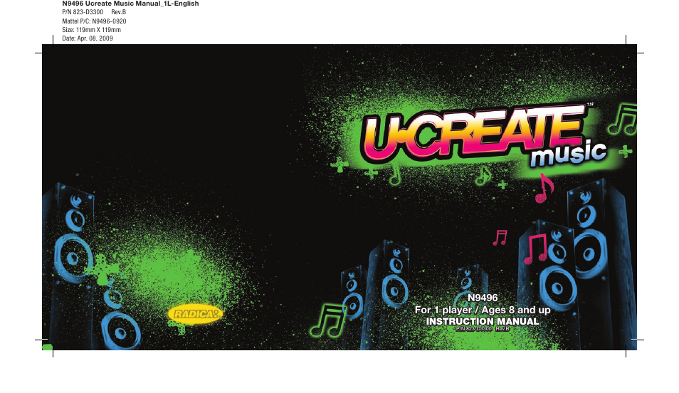 Mattel UCREATE N9496 User Manual | 10 pages